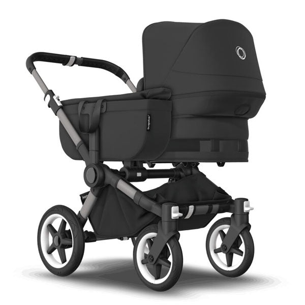 Bugaboo Donkey 5 Mono Stroller Complete Black/Midnight Black-Midnight Black TRAVEL SYSTEM (includes Bugaboo Turtle car seat with base & adaptors)