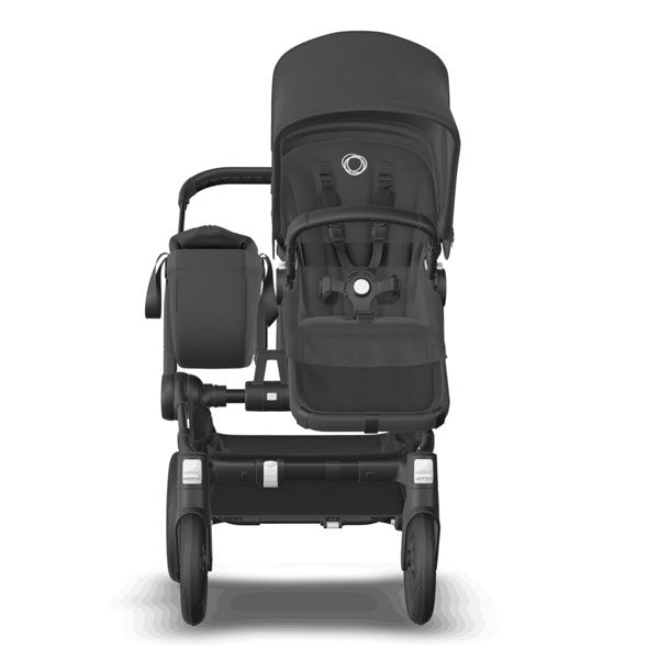 Bugaboo Donkey 5 Mono Stroller Complete Black/Midnight Black-Midnight Black TRAVEL SYSTEM (includes Bugaboo Turtle car seat with base & adaptors)