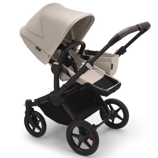 Bugaboo Donkey 5 Mono Complete Stroller Black/Desert Taupe-Desert Taupe TRAVEL SYSTEM (includes Bugaboo Turtle car seat with base & adaptors)