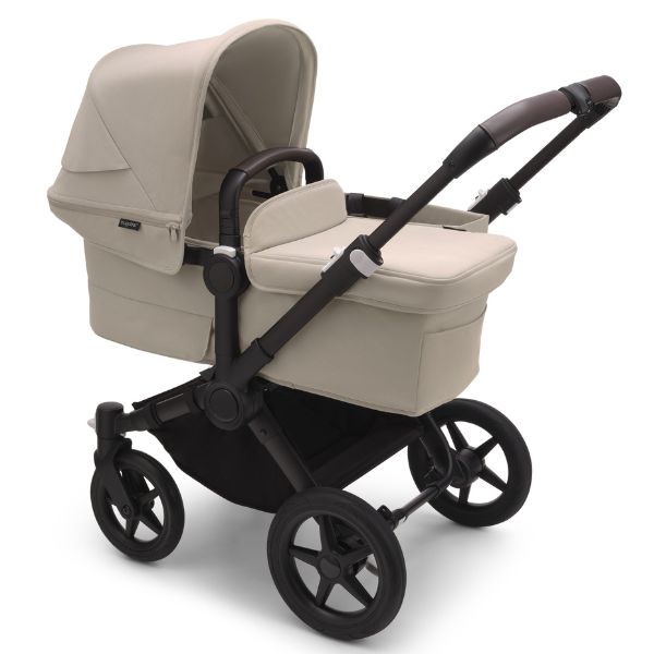 Bugaboo Donkey 5 Mono Complete Stroller Black/Desert Taupe-Desert Taupe TRAVEL SYSTEM (includes Bugaboo Turtle car seat with base & adaptors)