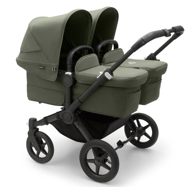Bugaboo Donkey 5 Twin Stroller Black/Forest Green-Forest Green