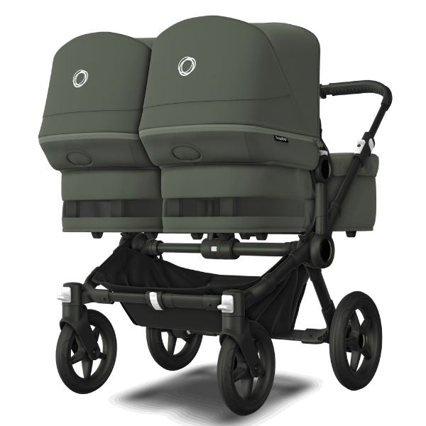 Bugaboo Donkey 5 Twin Stroller Black/Forest Green-Forest Green