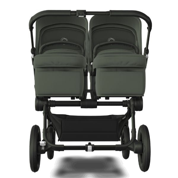 Bugaboo Donkey 5 Twin Stroller Black/Forest Green-Forest Green