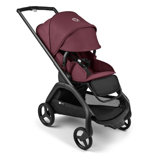 Bugaboo Dragonfly Complete Pram BLACK / DARK CHERRY-DARK CHERRY