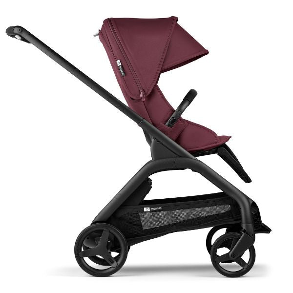 Bugaboo Dragonfly Complete Pram BLACK / DARK CHERRY-DARK CHERRY