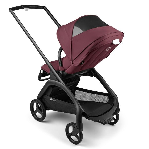 Bugaboo Dragonfly Complete Pram BLACK / DARK CHERRY-DARK CHERRY