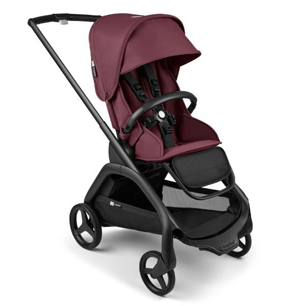 Bugaboo Dragonfly Complete Pram BLACK / DARK CHERRY-DARK CHERRY