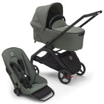 Bugaboo Dragonfly Complete Pram BLACK/FOREST GREEN-FOREST GREEN + Bassinet