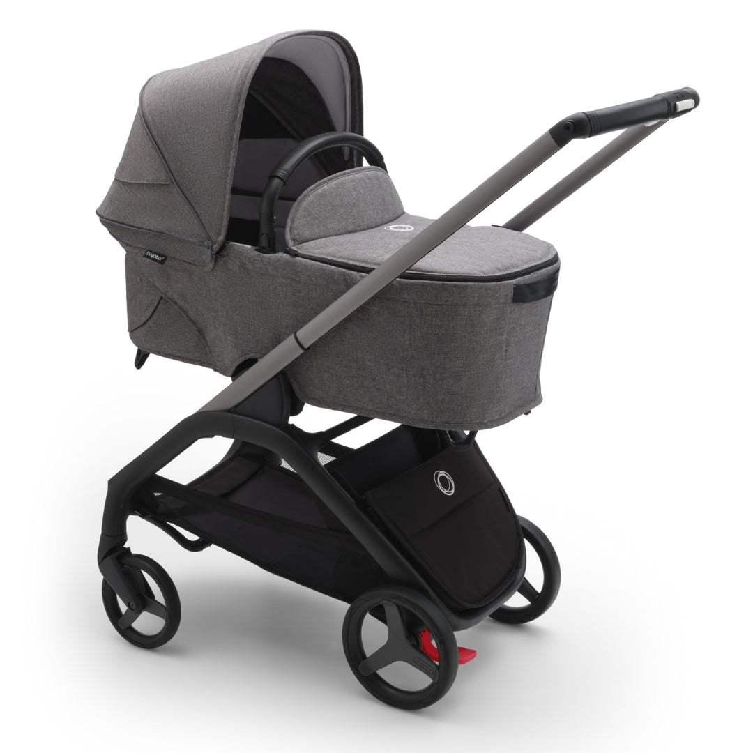Bugaboo Dragonfly Complete Pram GRAPHITE/GREY MELANGE-GREY MELANGE + Bassinet