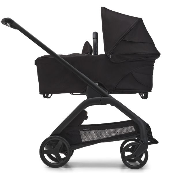 Bugaboo Dragonfly Complete Pram BLACK/MIDNIGHT BLACK-MIDNIGHT BLACK + Bassinet
