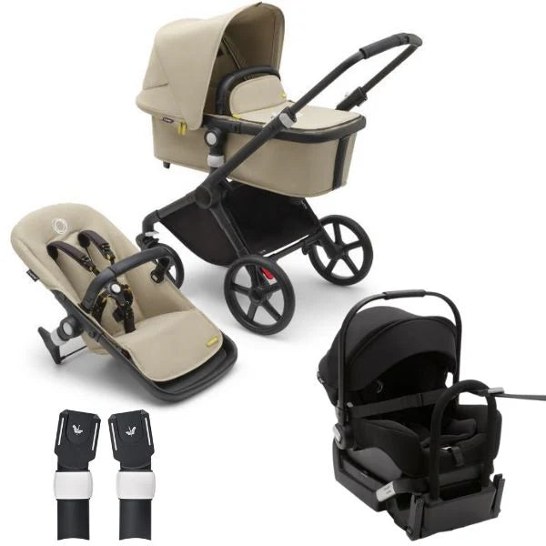 Bugaboo Fox Cub Complete Pram TRAVEL SYSTEM (includes Bugaboo Turtle car seat with base & adaptors)