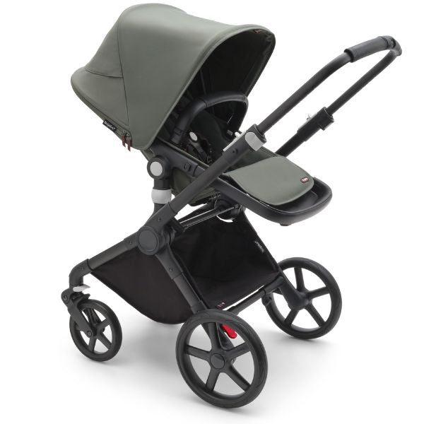 Bugaboo Fox Cub Complete Pram Black/Forest Green-Forest Green