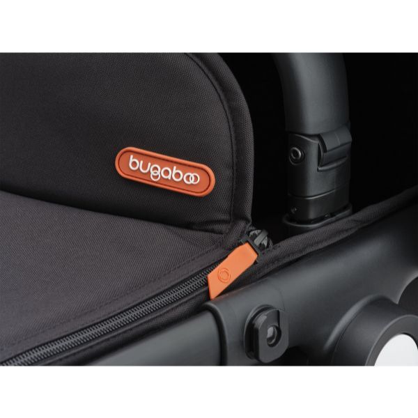 Bugaboo Fox Cub Complete Pram Black/Midnight Black-Midnight Black TRAVEL SYSTEM (includes Bugaboo Turtle car seat with base & adaptors)