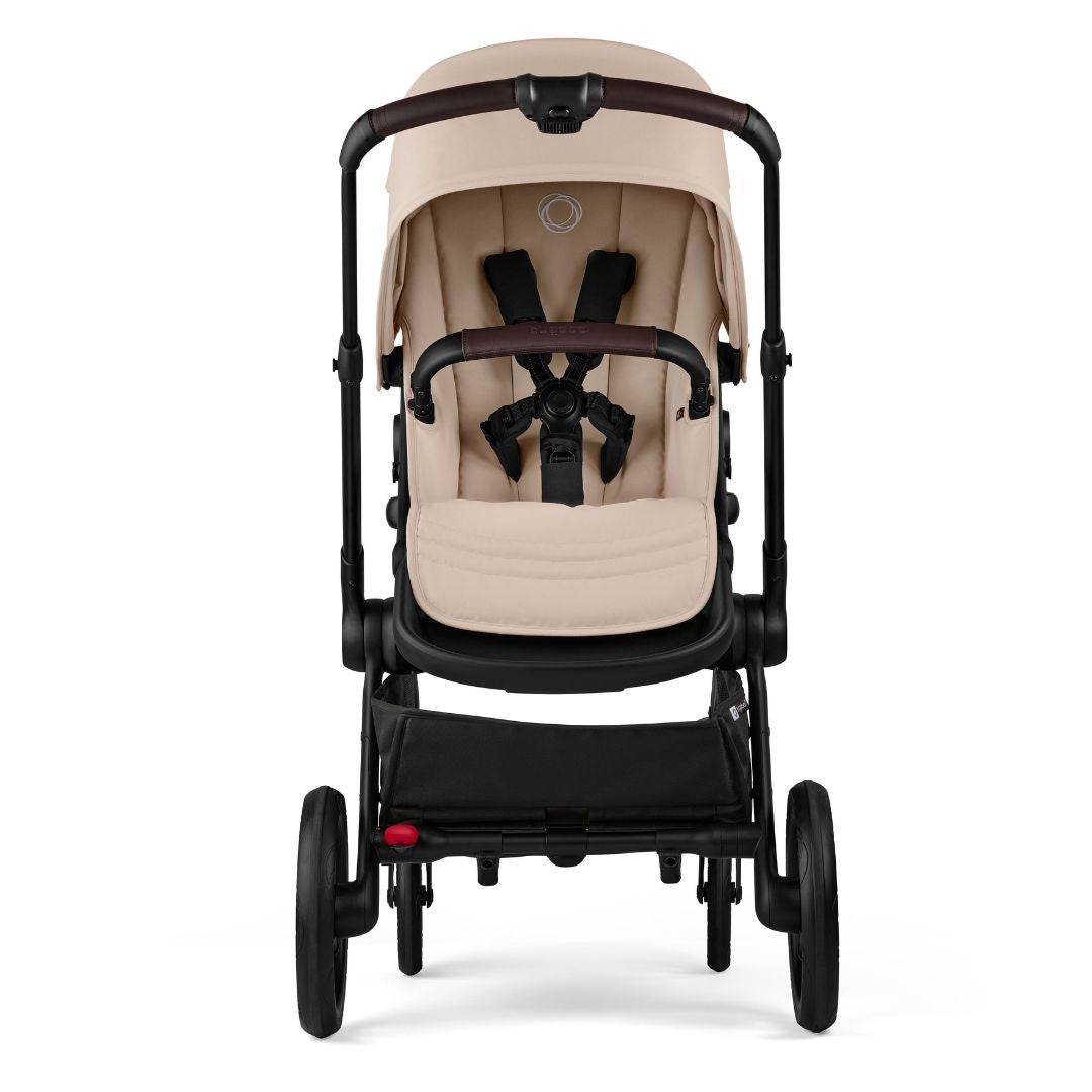 Bugaboo Kangaroo Double Stroller BLACK/DESERT TAUPE-DESERT TAUPE