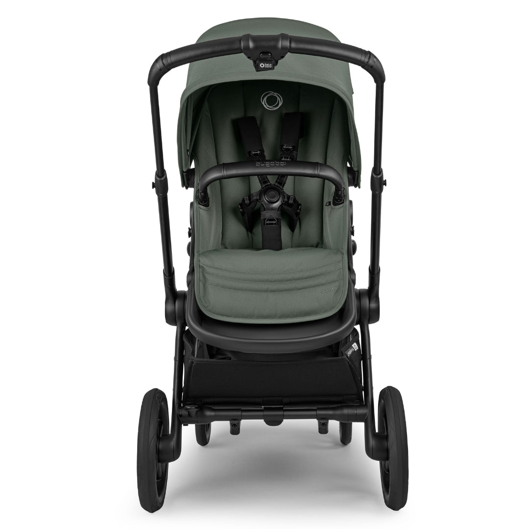 Bugaboo Kangaroo Complete Single Stroller BLACK/FOREST GREEN-FOREST GREEN TRAVEL SYSTEM (includes Bugaboo Turtle car seat with base & adaptors)