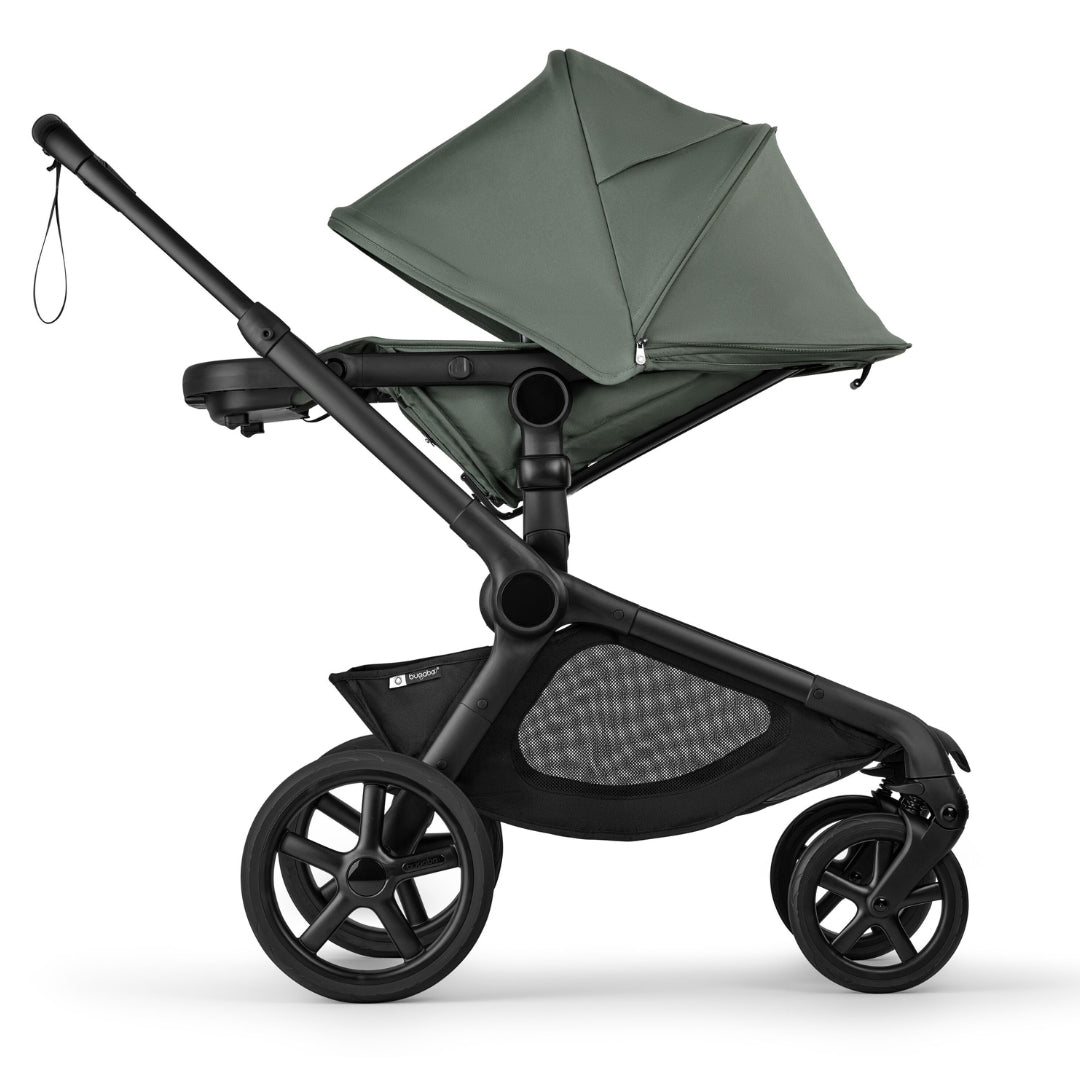 Bugaboo Kangaroo Complete Single Stroller BLACK/FOREST GREEN-FOREST GREEN TRAVEL SYSTEM (includes Bugaboo Turtle car seat with base & adaptors)