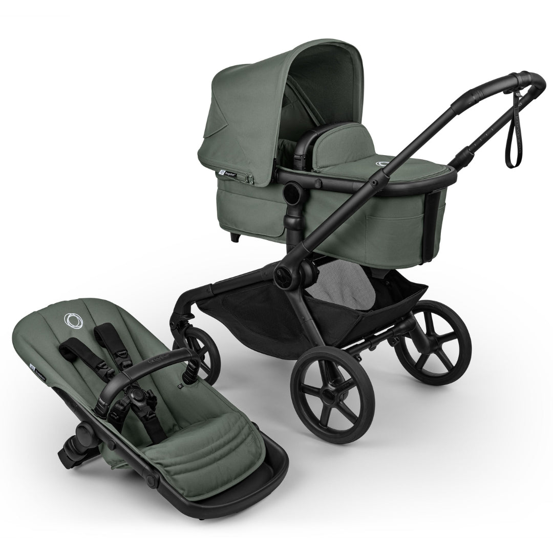 Bugaboo Kangaroo Complete Single Stroller BLACK/FOREST GREEN/FOREST GREEN