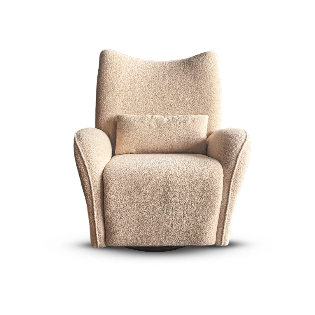 Eldita Kinisi Reclining Rocking Chair Pearl Teddy
