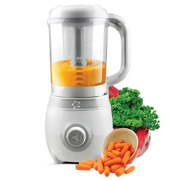 Cherub Baby Easycook Baby Food Maker & Bottle Sterilizer + Reusable Baby Food & Yogurt Pouches Bundle Kit V2