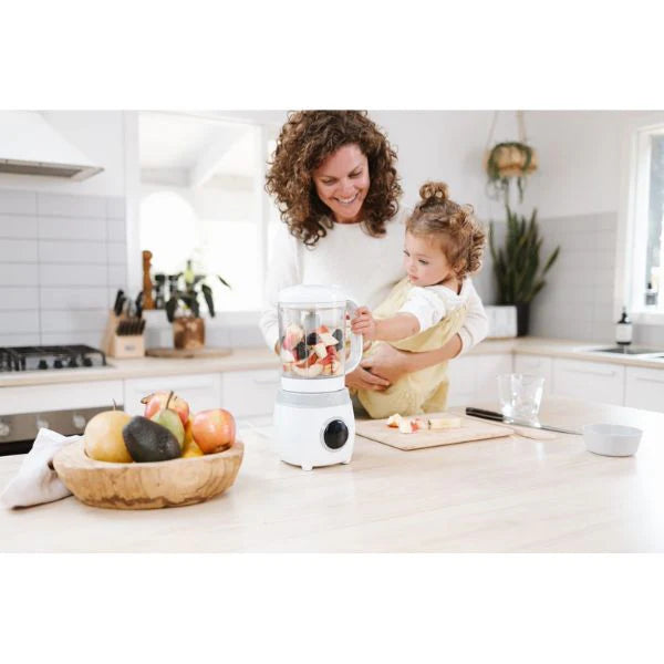 Cherub Baby Automatic Baby Food Maker, Bottle Steriliser & Warmer + Reusable Baby Food & Yogurt Pouches Bundle Kit V2