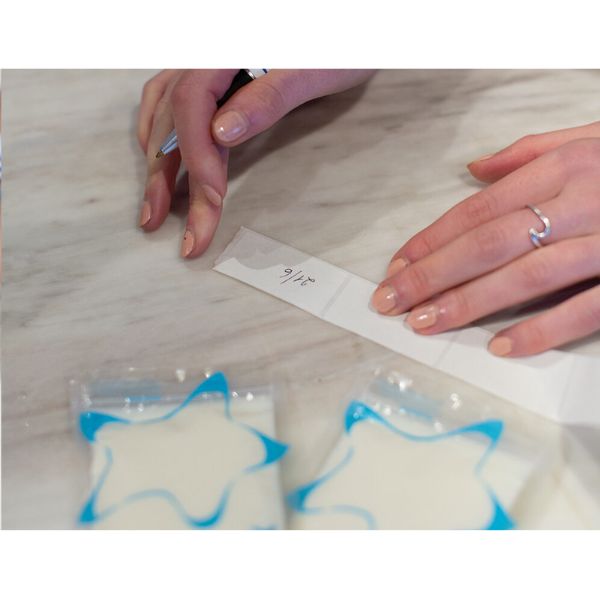 Cherub Baby Dissolvable Food Pouch & Breast Milk Bag Labels 65pk