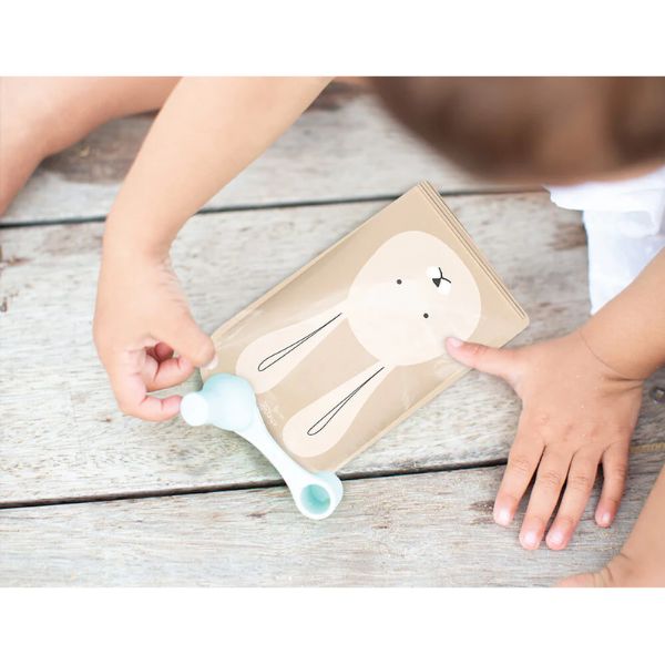 Cherub Baby On The Go Reusable Food Pouches Animal Set 150ml 5pk