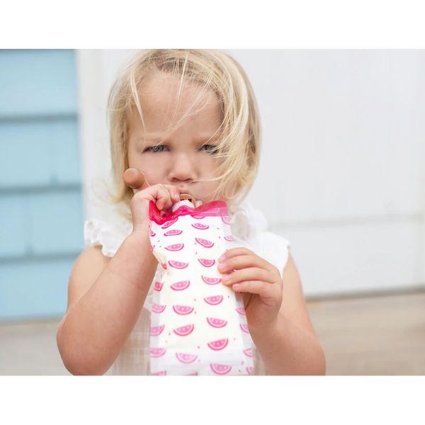 Cherub Baby Silicone Food Pouch Soft Spouts 2pk Mimosa/Caramel