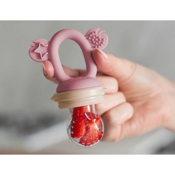 Cherub Baby Silicone Fresh Food Feeder Dusty Rose/Sand
