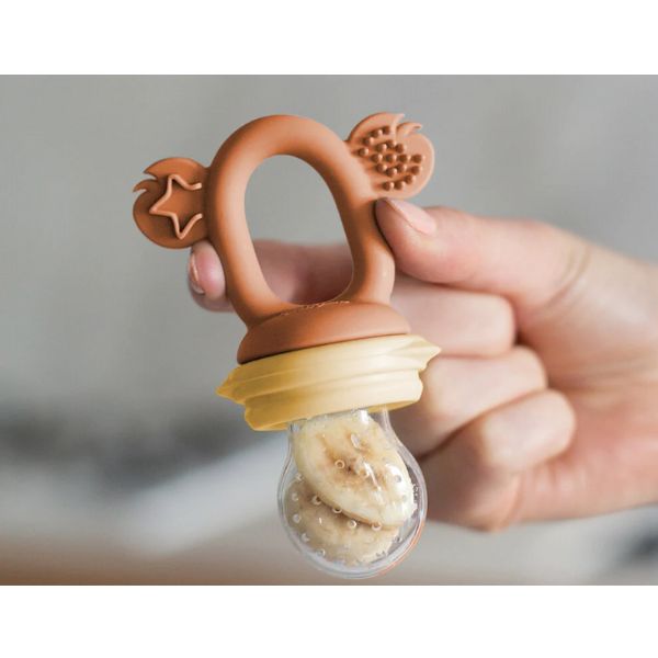 Cherub Baby Silicone Fresh Food Feeder Mimosa/Caramel