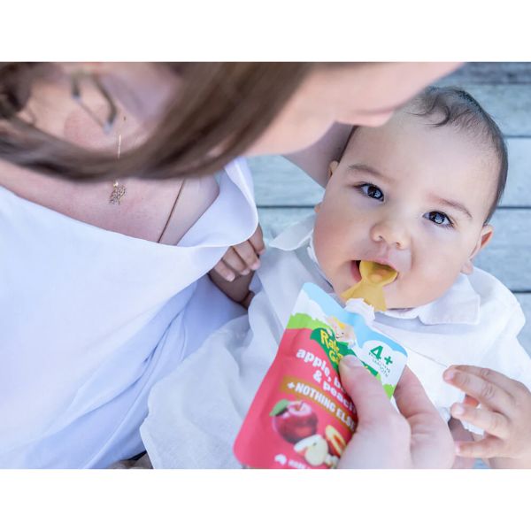 Cherub Baby Universal Food Pouch Spoons 2pk Mimosa/Caramel