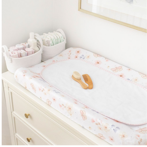 Living Textiles Change Pad Cover & Liner Set Butterfly Garden