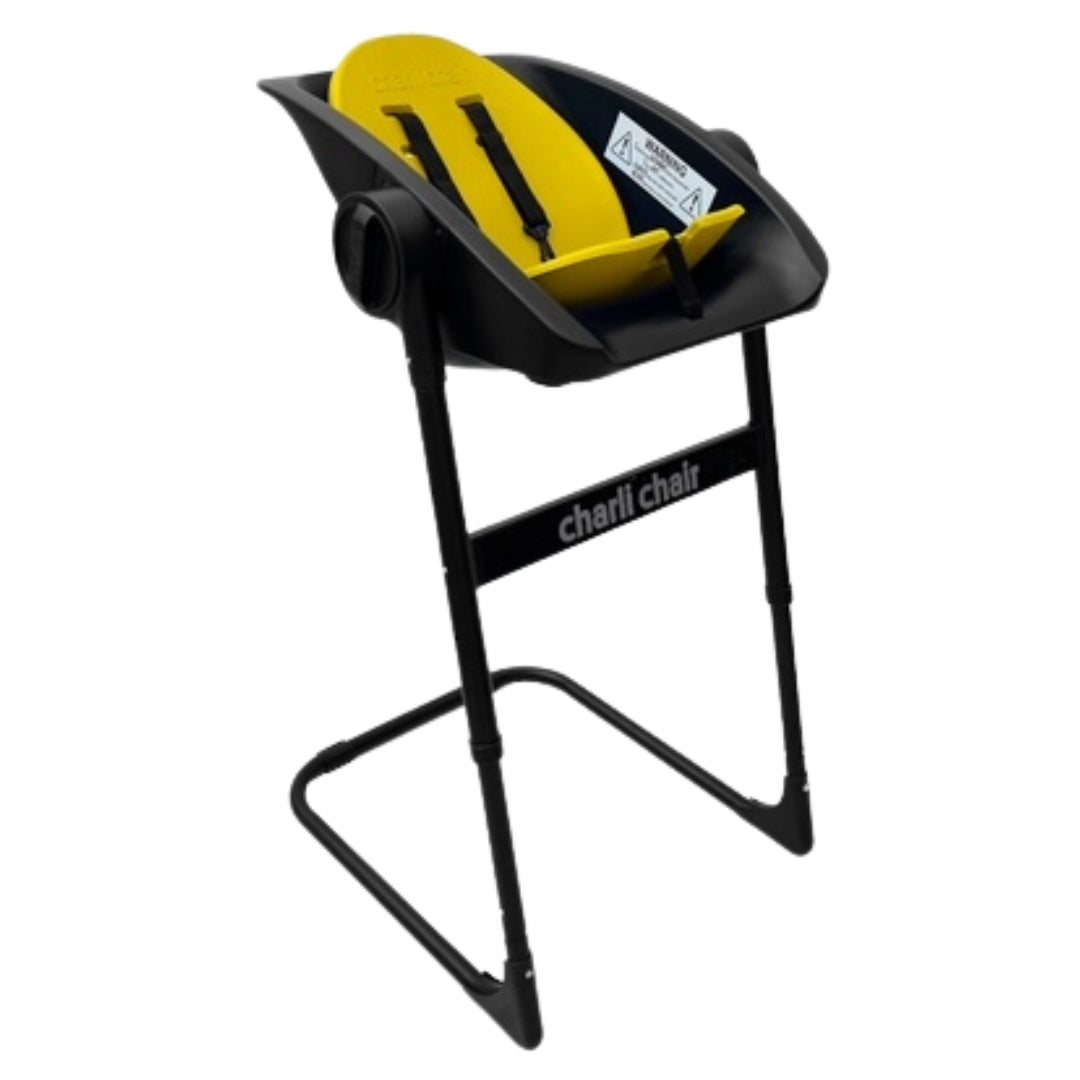 Charli Chair Baby Shower and Bath Chair 2 in 1 Black