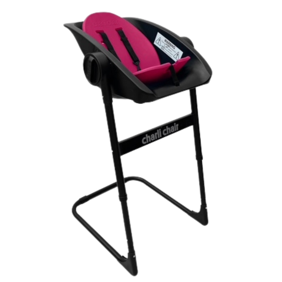Charli Chair Baby Shower and Bath Chair 2 in 1 Black