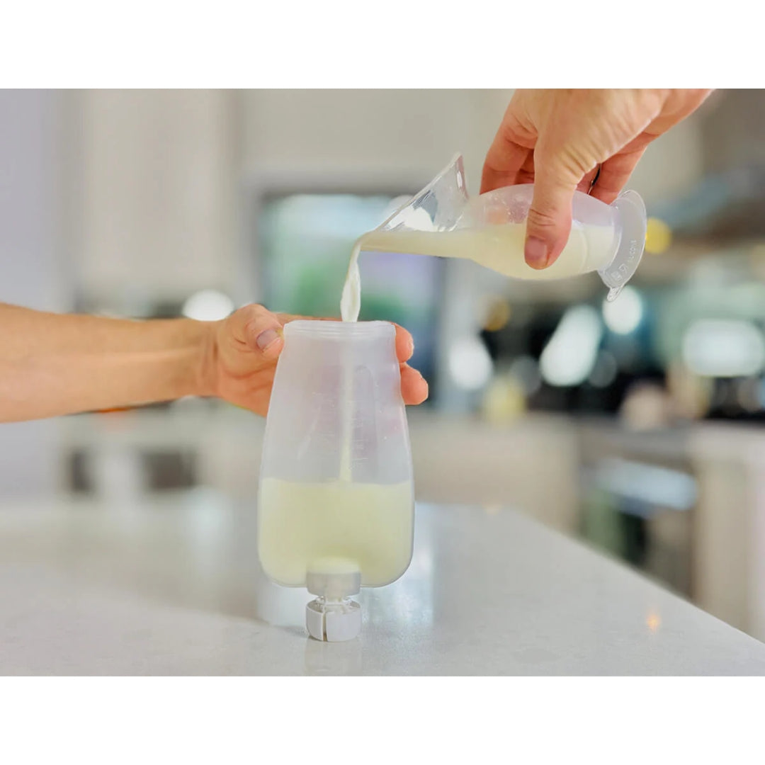 Cherub Baby Reusable Silicone Breast Milk & Food Pouches 2pk 180ml