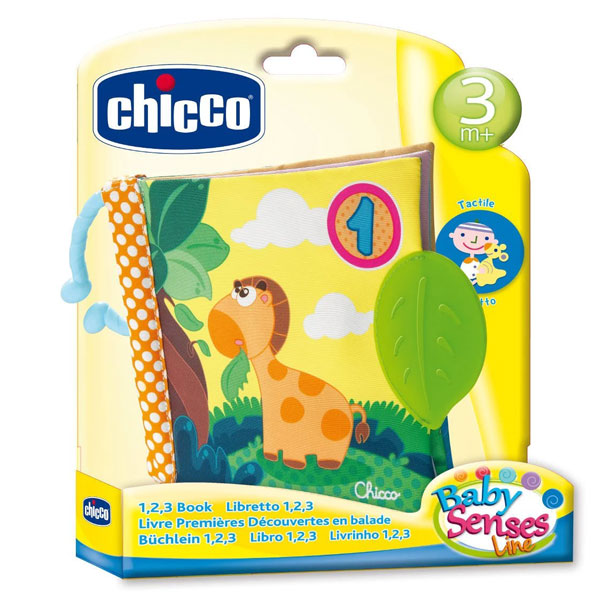 Chicco 1-2-3 Fabric Book Stroller Toy