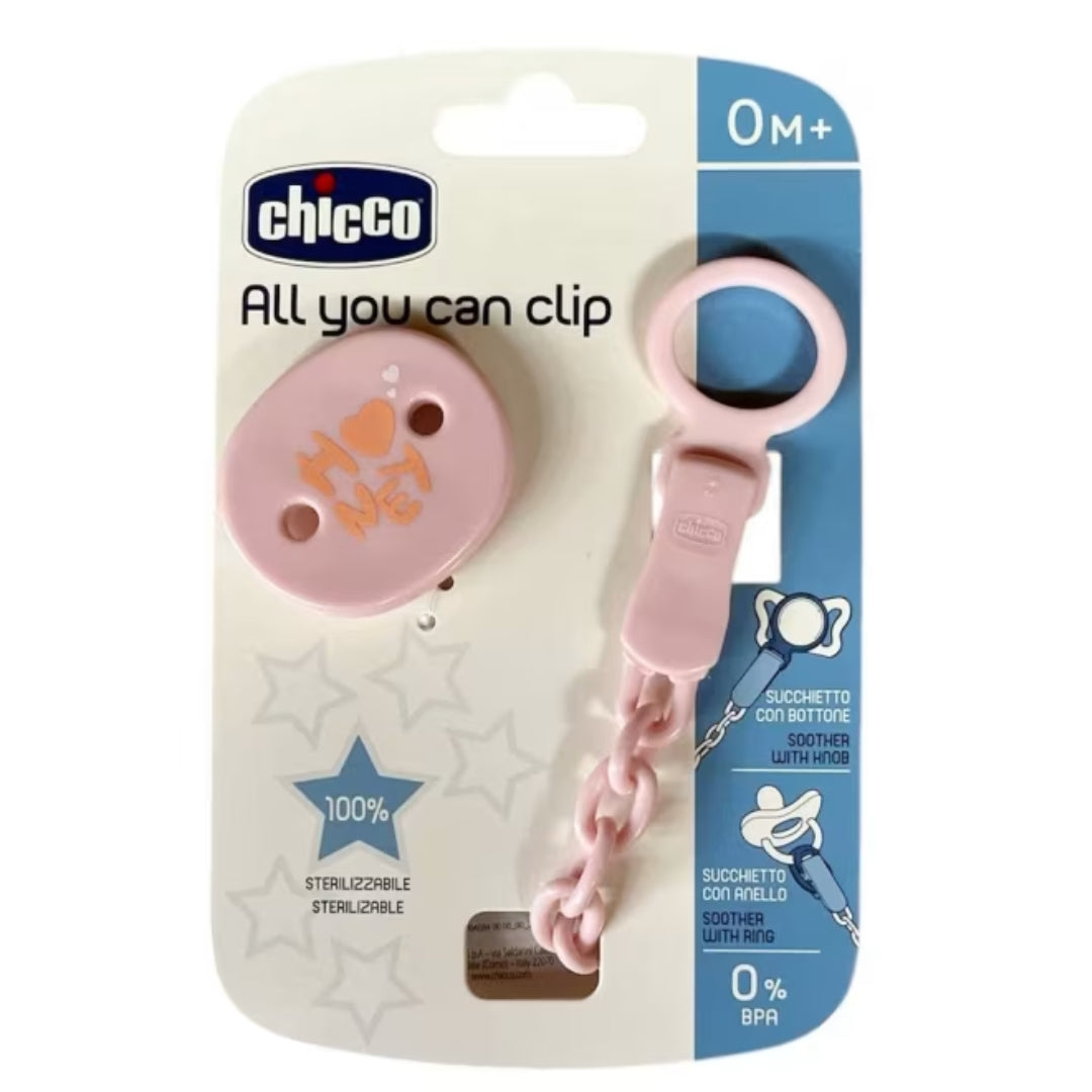 Chicco Soother Clip Adaptable Pink