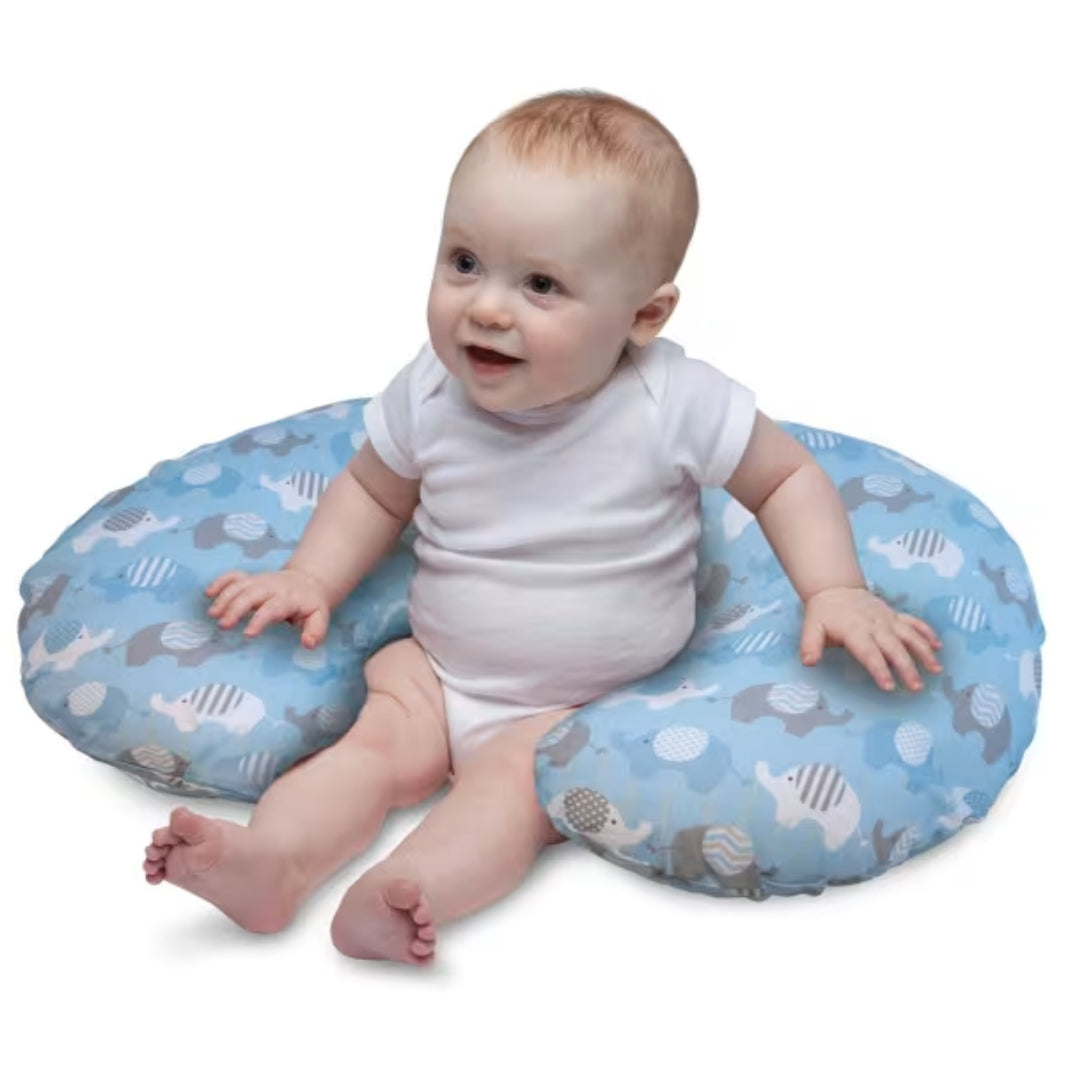 Chicco Boppy Pillow Blue Elephants