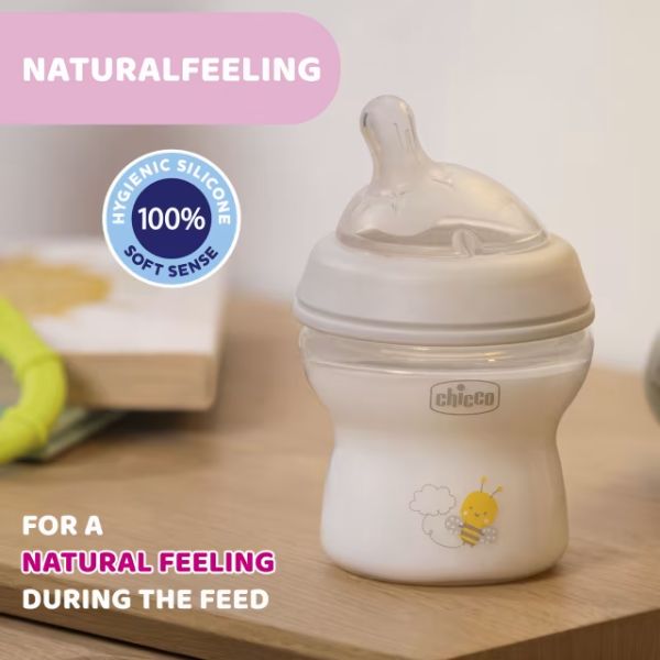 Chicco Natural Feeling 0m+ 150ml Slow Flow Bottle