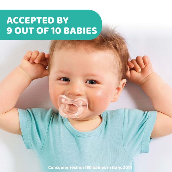 Chicco PhysioSoft Soother 0-6m 1pc Clear