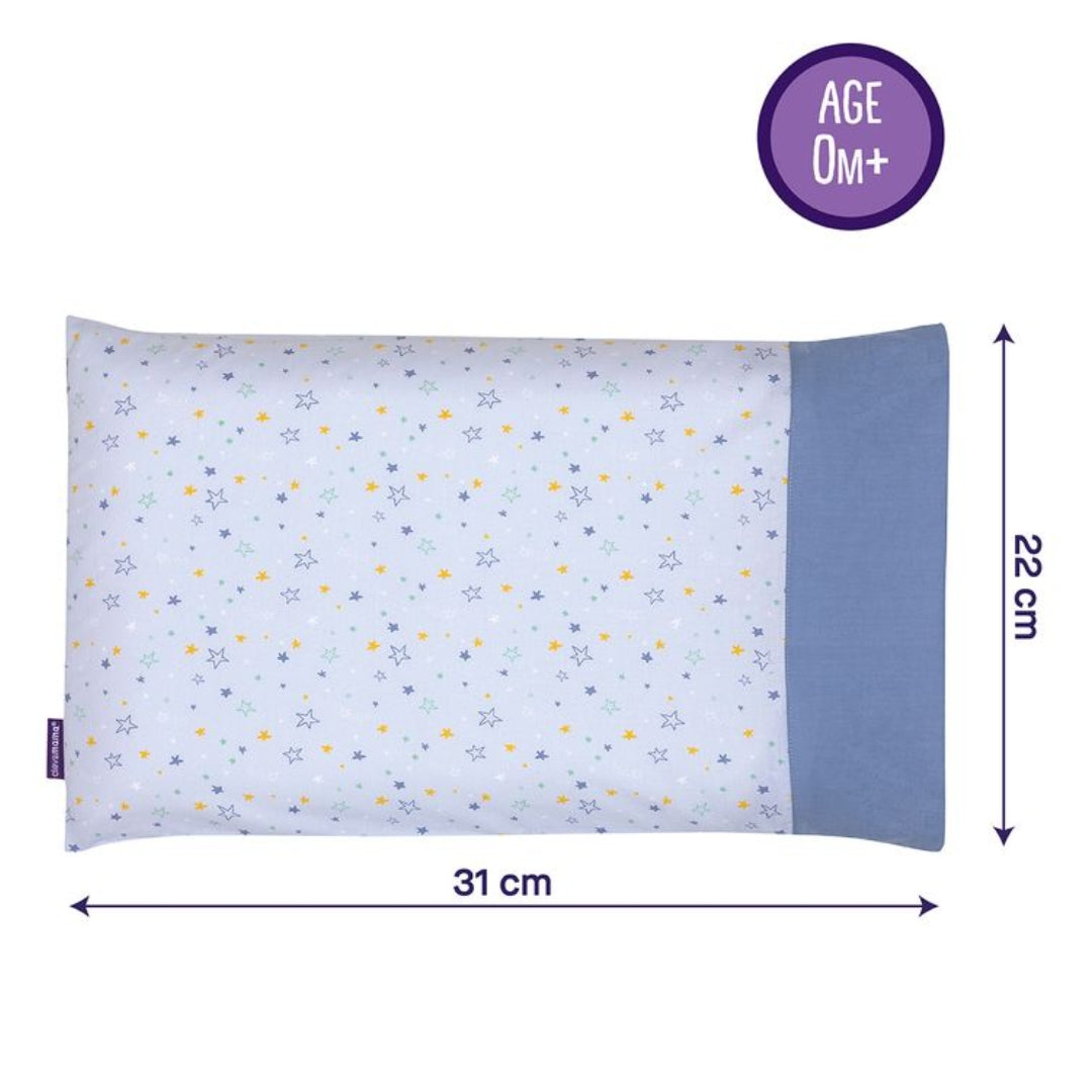ClevaMama ClevaFoam Pram Pillow Case Blue