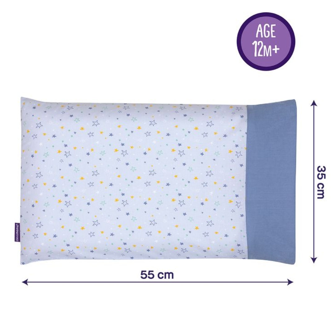 ClevaMama ClevaFoam Toddler Pillow Case Blue
