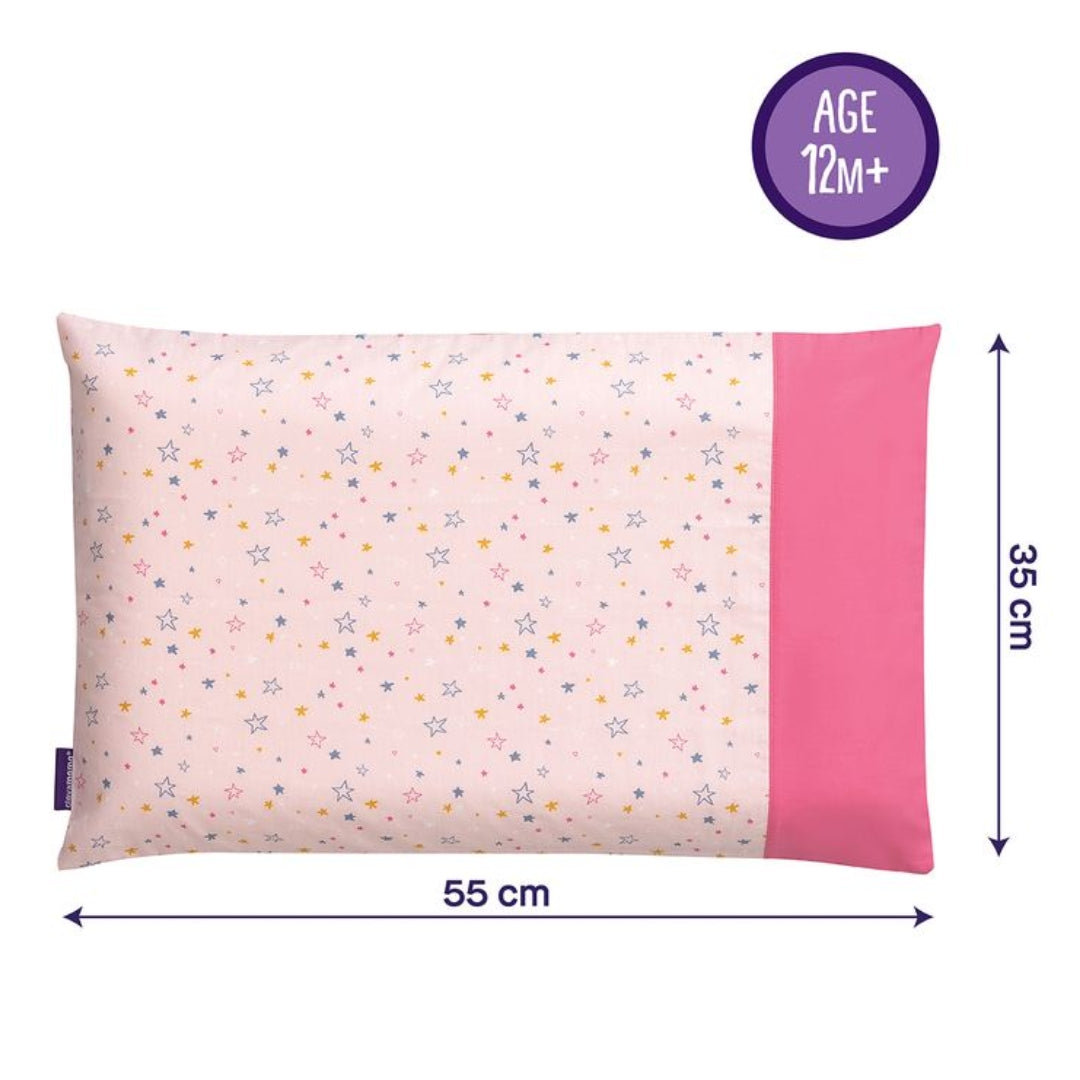 ClevaMama ClevaFoam Toddler Pillow Case Pink