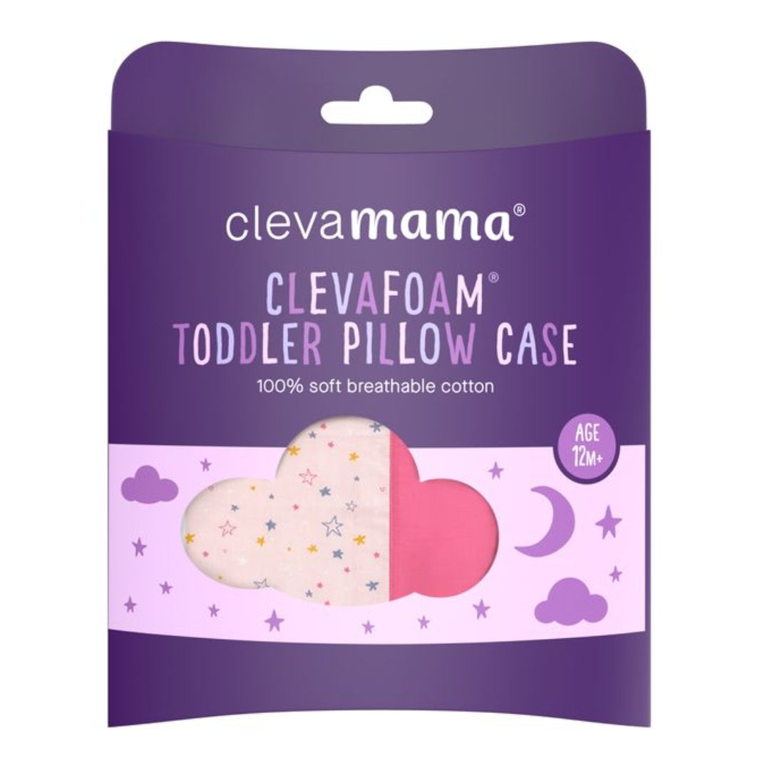 ClevaMama ClevaFoam Toddler Pillow Case Pink