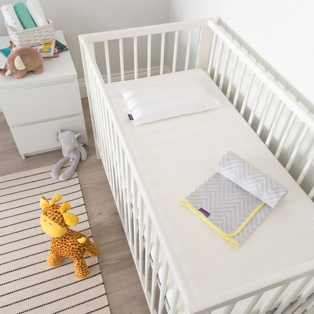 ClevaMama ClevaFoam Pram Pillow Case White
