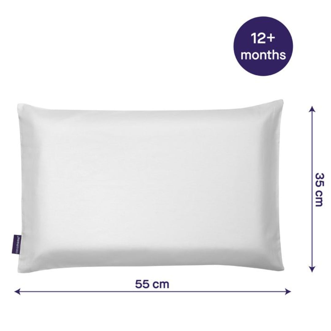 ClevaMama ClevaFoam Toddler Pillow Case White