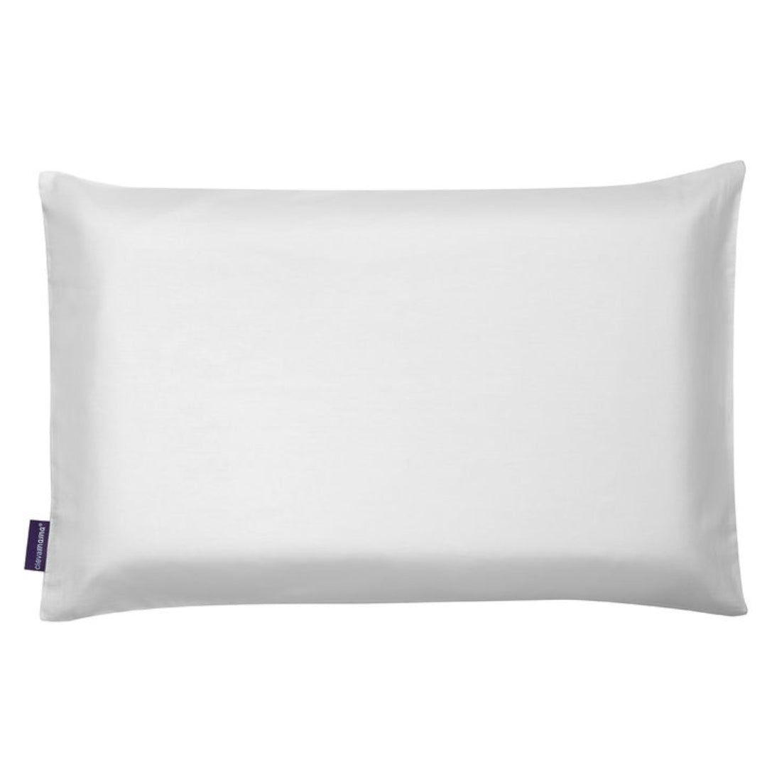 ClevaMama ClevaFoam Baby Pillow Case White
