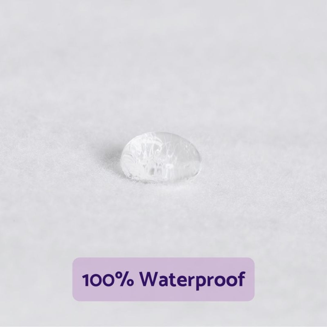 ClevaMama Brushed Cotton Compact Cot Fitted Waterproof Mattress Protector
