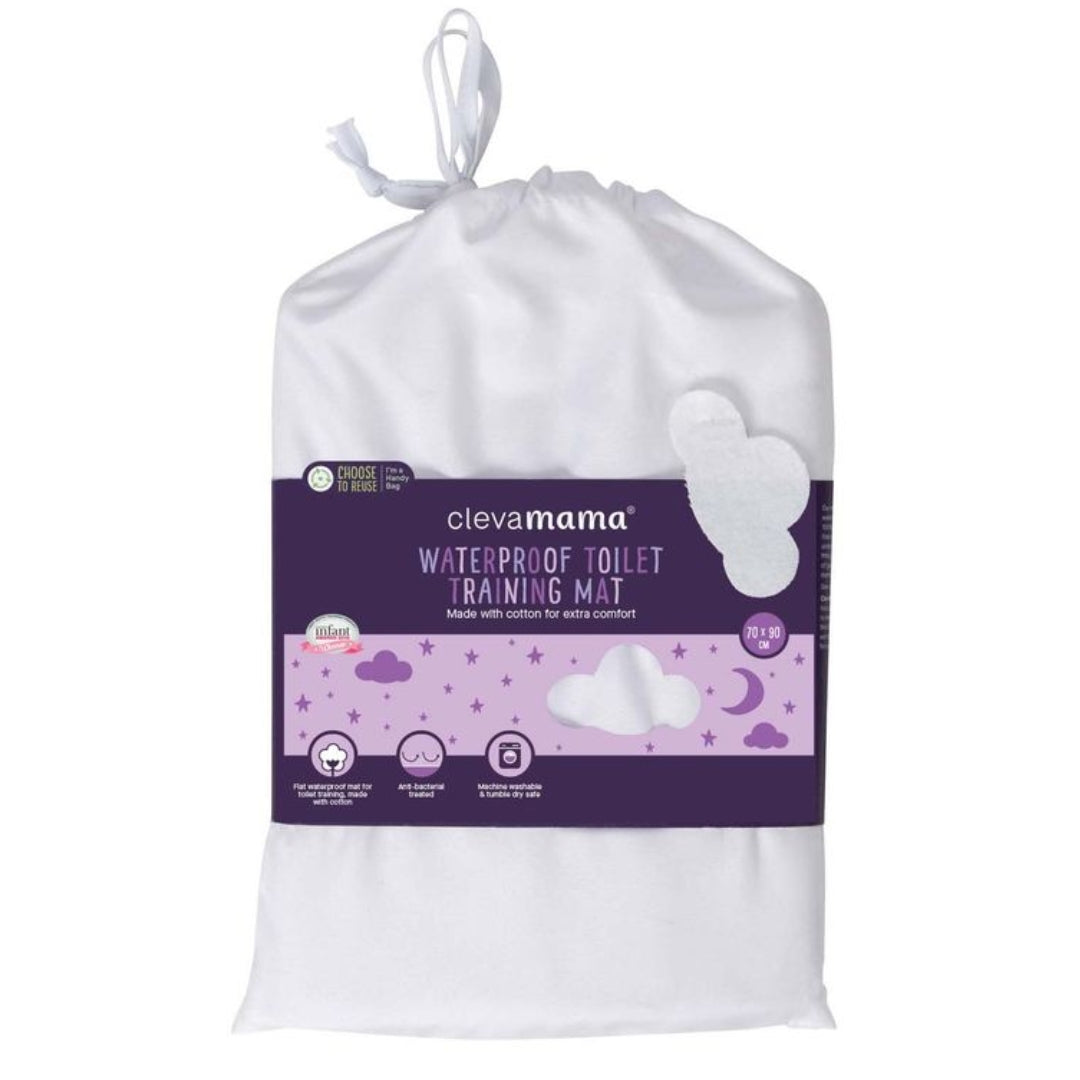 ClevaMama Brushed Cotton Waterproof Toilet Training Sleep Mat