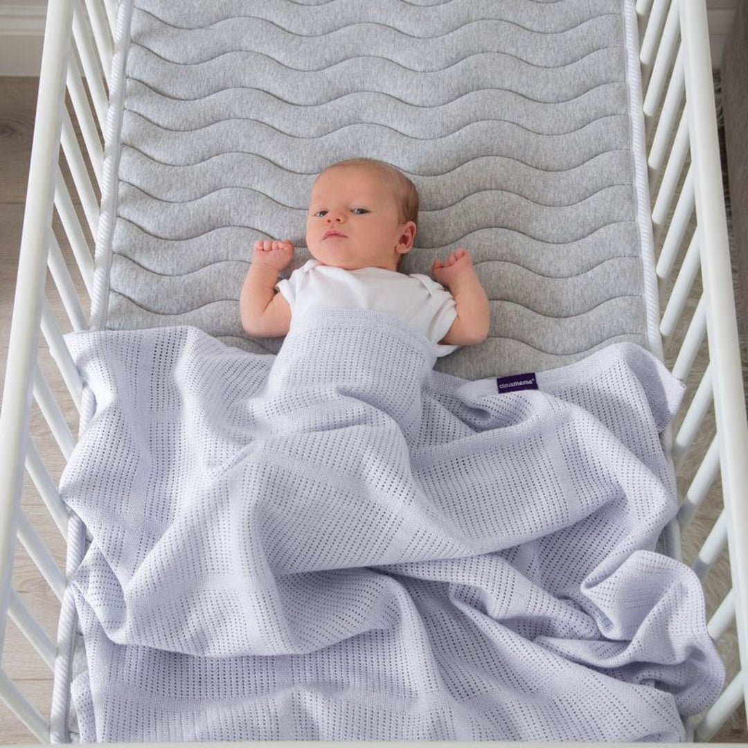 ClevaMama Cellular Blanket 80 x 100cm Blue