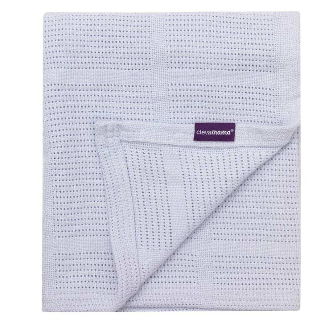 ClevaMama Cellular Blanket 80 x 100cm Blue